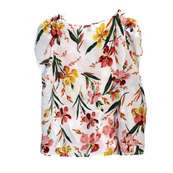 Emery Rose Women's 5XL Foral Flutter Sleeves V Neck NWT - Picture 4 of 6